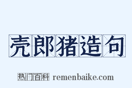 壳郎猪造句是什么意思的图片